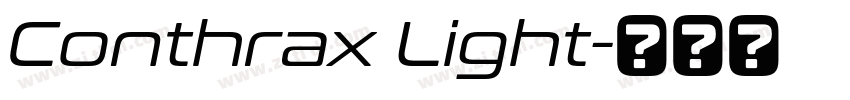 Conthrax Light字体转换 Conthrax Light字体转换